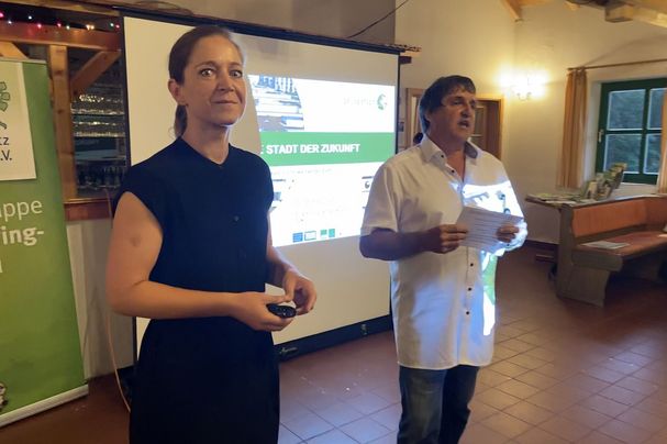 Simone Linke und Alois Aigner